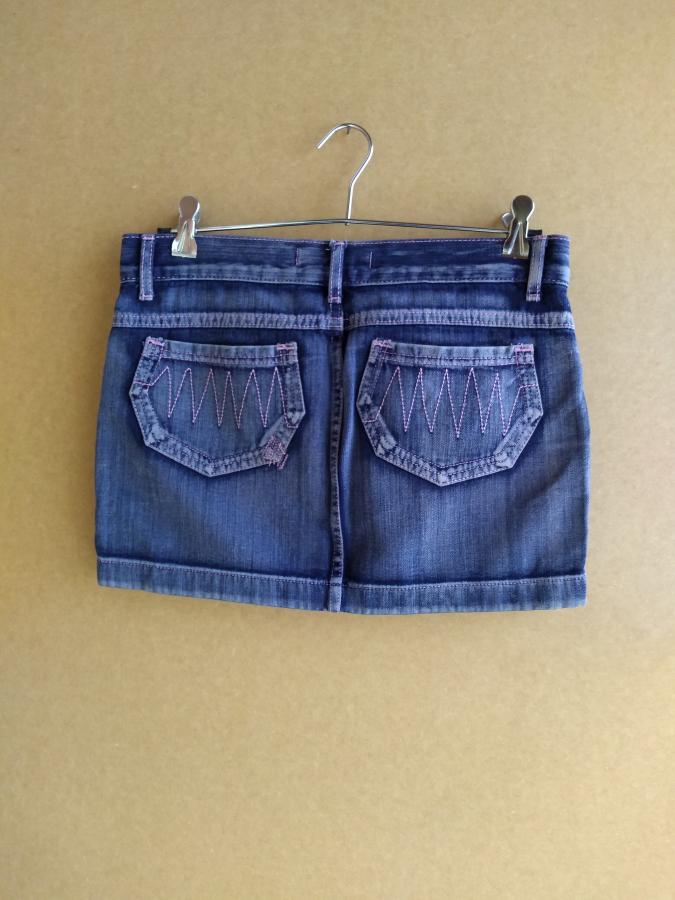 SaF04 - Saia jeans bolso-2