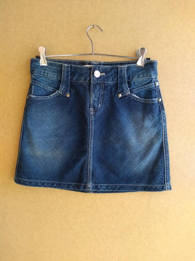 SaF03 - Saia jeans feminina